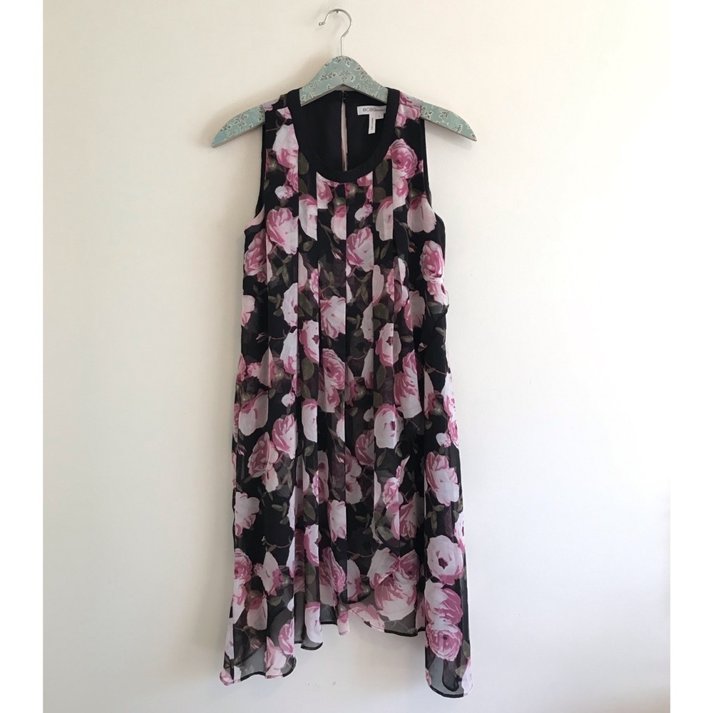 BCBGeneration | Asymmetrical Tiered Floral Dress